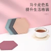 New silicone heat-insulating dinner plate MATS, waterproof and anti-slip bowl and plate MATS, heat-resistant coasters, and household dining table heat insulation protective MATS Application Scenario